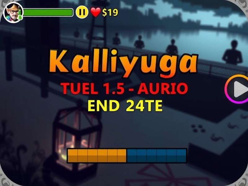 Artistic depiction of the end of Kali Yuga with cosmic imagery