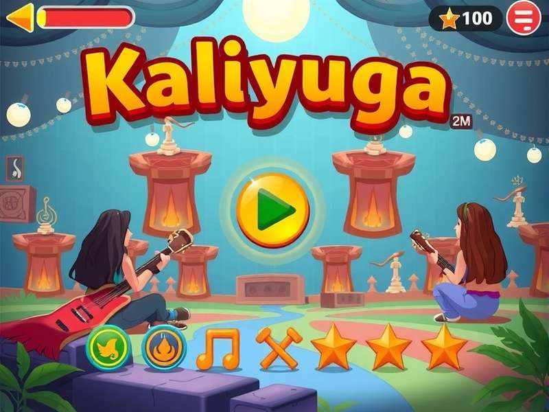 Concept art of the Kaliyuga Band performing in Raji Kaliyuga game