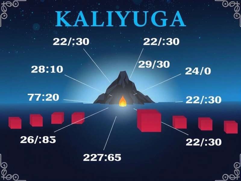 Visual timeline of Kali Yuga showing 432,000 years duration with game milestones marked