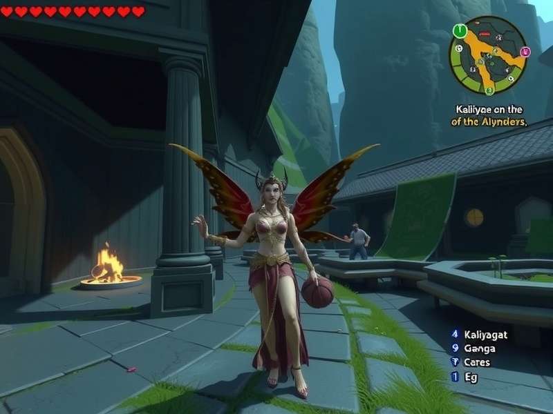 Illustration of Kaliyuga era with Raji Kaliyuga game elements