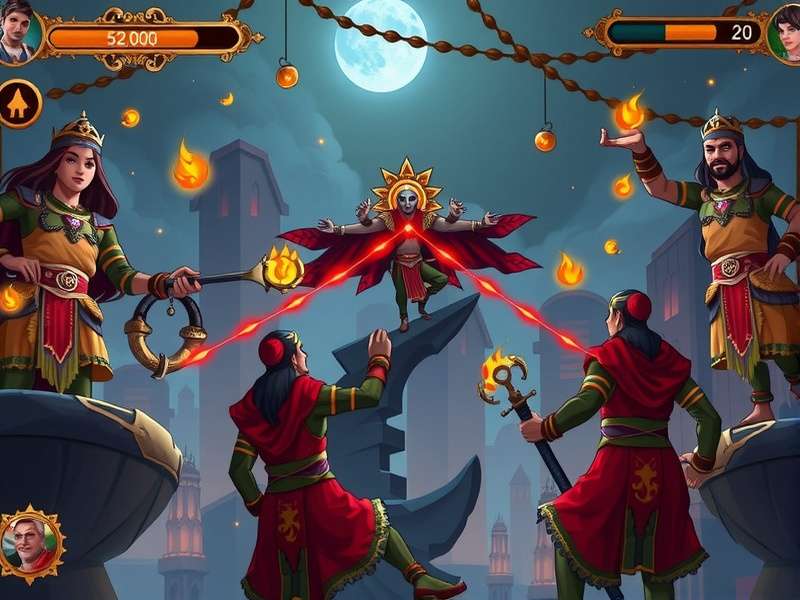 Epic battle scene from Raji Kaliyuga's Ghor Kaliyuga phase showing the protagonist facing demonic forces