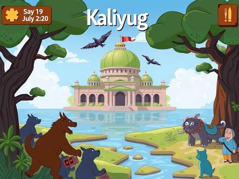 Raji Kaliyuga gameplay screenshot showing the protagonist in action