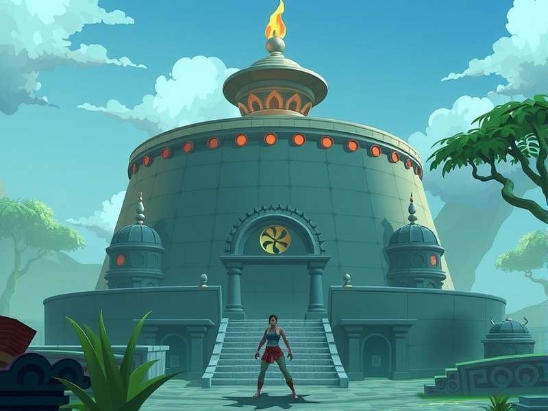 Raji Kaliyuga Epic Game Scene showing the protagonist in a mythological setting