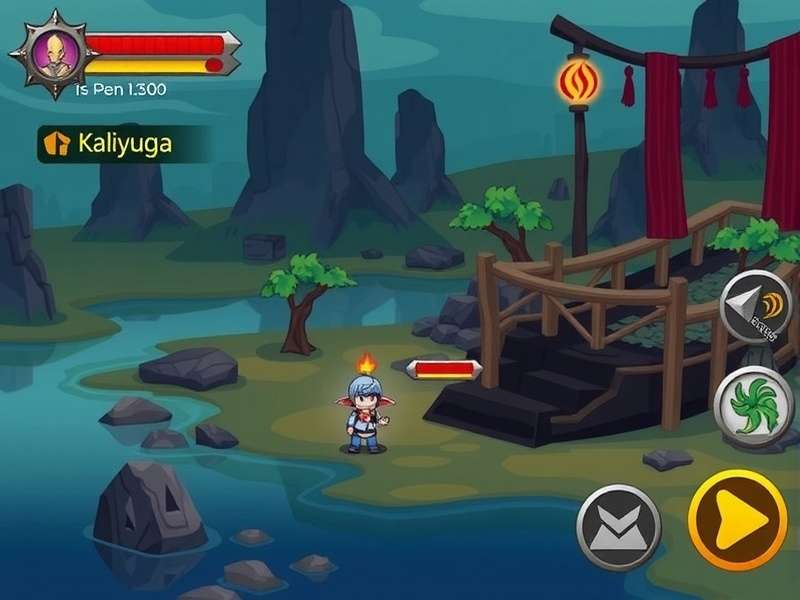 Artistic depiction of the dawn of Kali Yuga: A dark, chaotic battlefield with divine and demonic forces clashing.