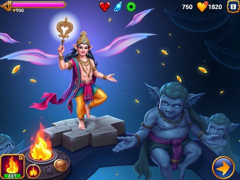 Kaliyuga Krishna character art from Raji Kaliyuga game