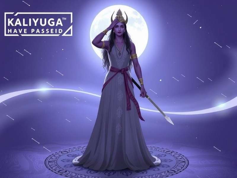Artistic depiction of the cyclical Kali Yuga concept from Raji Kaliyuga game
