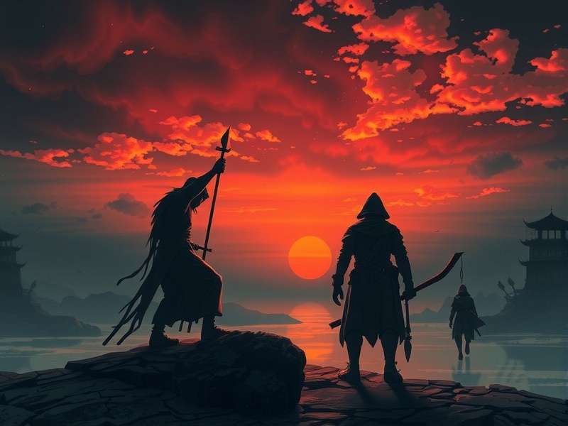 Raji Kaliyuga game art depicting Indian mythology