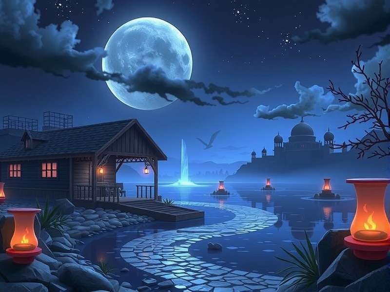 Artistic depiction of Kaliyuga era with dark and light contrasts