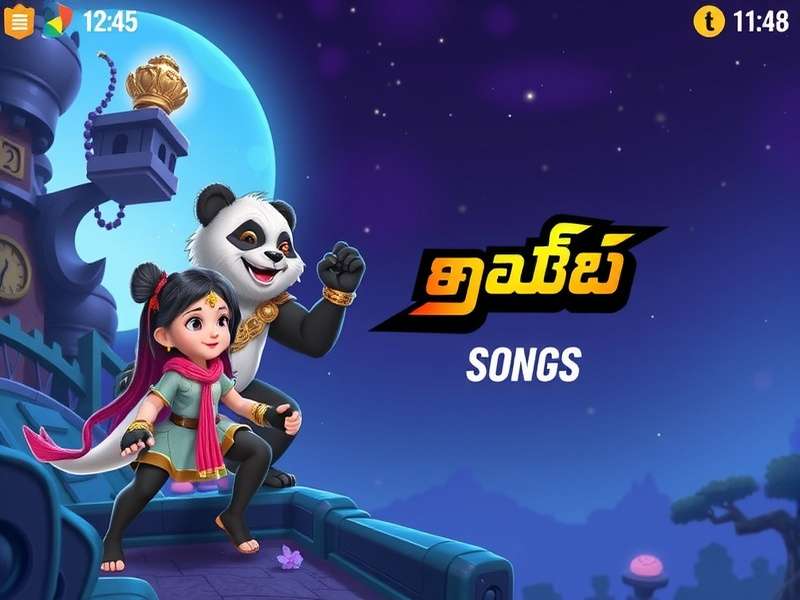 Kaliyuga Pandavulu Soundtrack Album Art featuring Raji and the Pandavulu characters