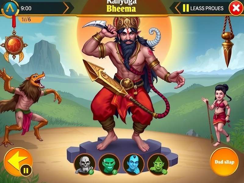 Kaliyuga Bheema in action from Raji Kaliyuga game