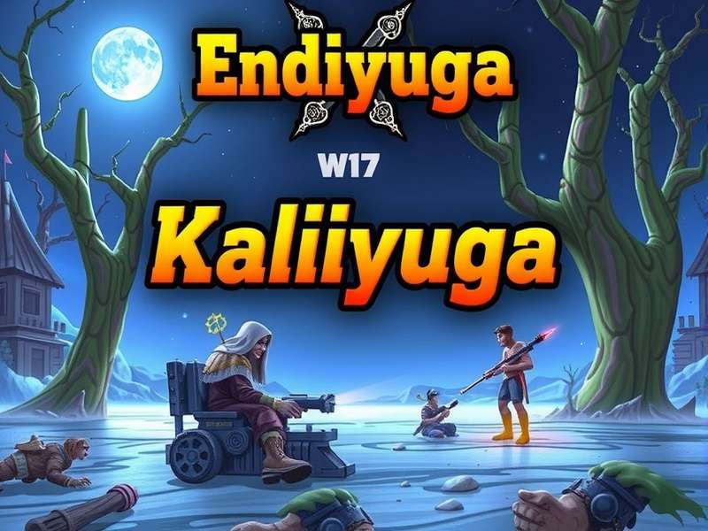 Kaliyuga timeline visualization showing the four Yugas and the current Kaliyuga End Year position