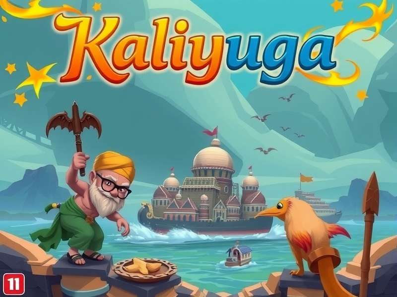 Kaliyuga Definition — Raji Kaliyuga game art depicting the age of darkness with divine symbolism