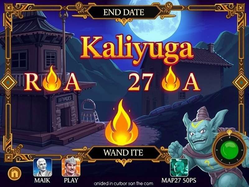 Kaliyuga End Date visualisation from Raji Kaliyuga universe — Puranic timeline and yuga transition